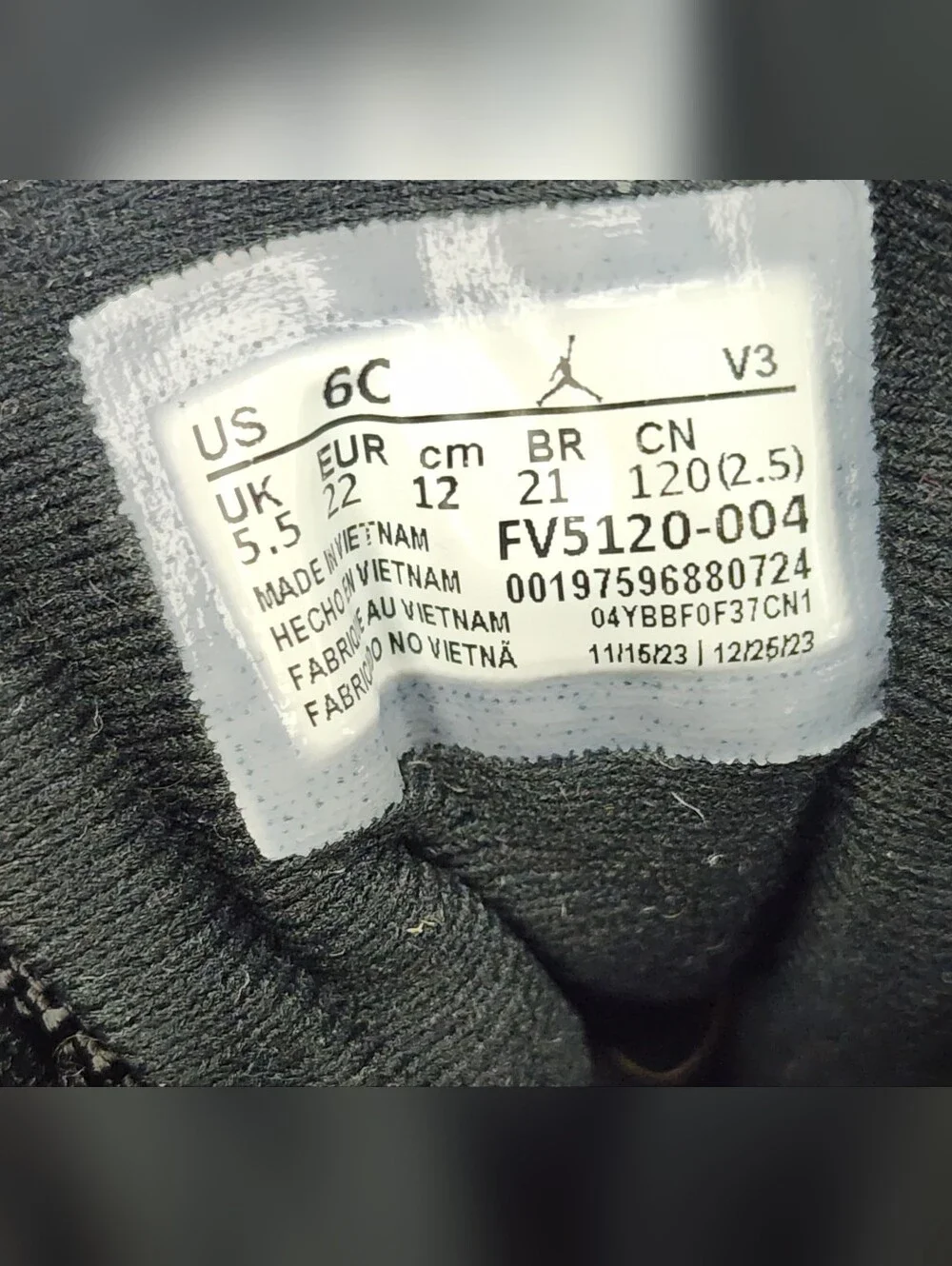Nike Jordan 11 Retro Low TD 'Space Jam', Boys 6C